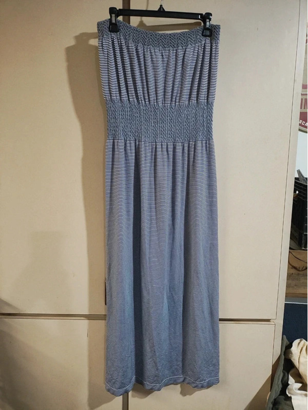 Lark and Gray size medium / large blue and white striped dress